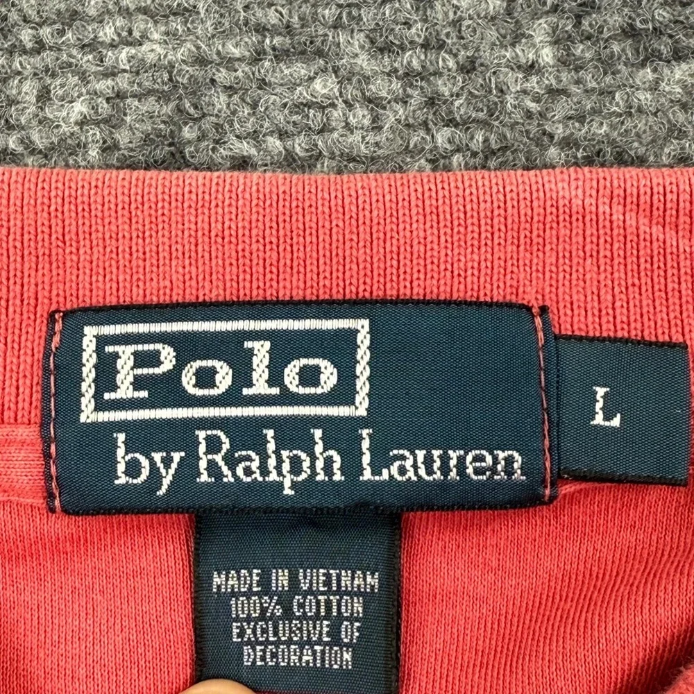 Polo Ralph Lauren Polo Shirt Coral Red Classic Fit Golf Cotton Men's